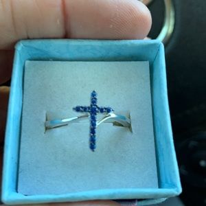 Sterling silver ring dipped in Rhodium